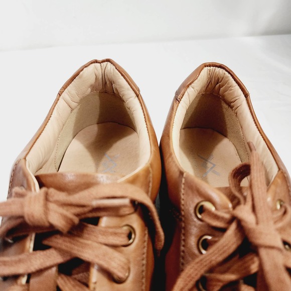 Anthony Veer Barack Court Calfskin Leather Lace-up Sneaker in Tan Men's Size 13D - Picture 16 of 16